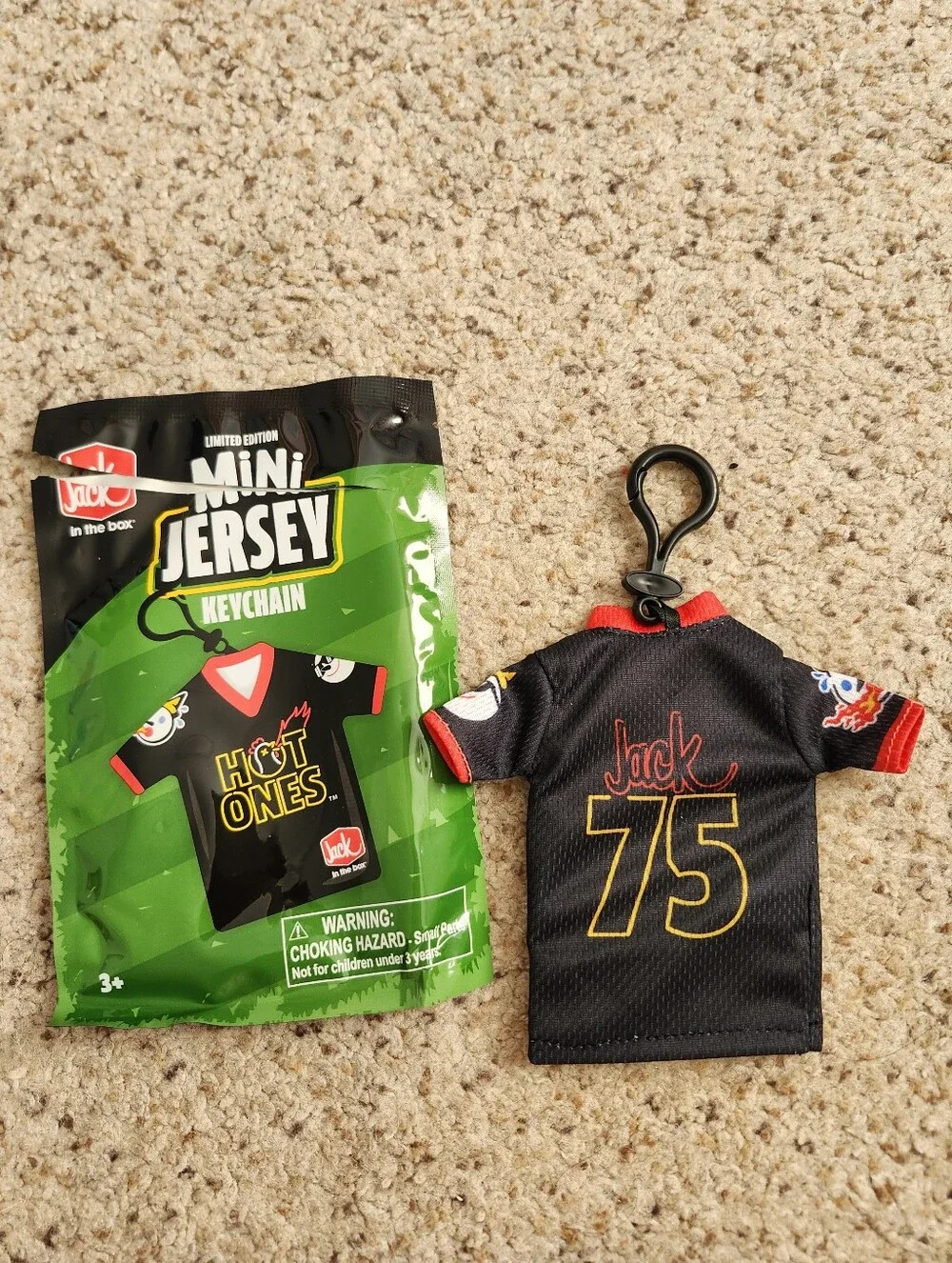Jack In The Box Hot Ones Keychian
